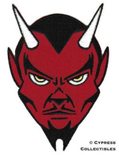 RED DEVIL BIKER PATCH embroidered SATAN LUCIFER EVIL iron on 666 