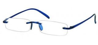 Memo Flex Rimless Reading Glasses   Red, Blue, Clear  