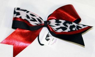 Custom Competition ROCK THE WAVE 2.25 Cheetah Cheer Bow