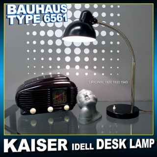 NICE KAISER IDELL 6561 ART DECO PRE MIDCENTURY MODERN DESK LAMP BUREAU 