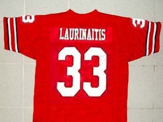 JAMES LAURINAITIS OHIO STATE BUCKEYES FOOTBALL JERSEY RED NEW ANY 