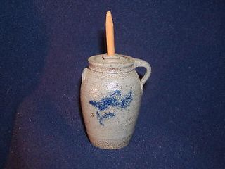 Vintage Rowe Pottery/Wiscon​sin Pottery Miniature Blue Bird Butter 
