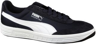 Puma Mens Argentina Nylon Athletic Shoes Sneakers, New Navy / White