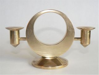 VINTAGE ARTHUR PE BRASS 2 LITE CANDLESTICK KOLBACK SWEDEN CANDLE 