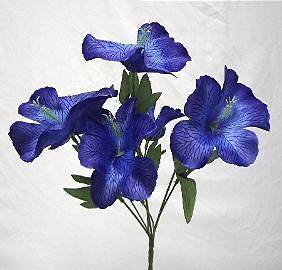   BLUE Silk Flowers Artificial Bushes Plant Wedding Arrangements