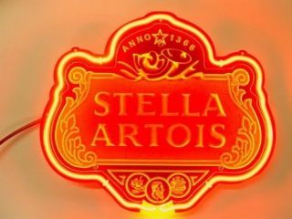 Stella Artois Logo Beer Bar Pub Neon Light Sign 370 NEW