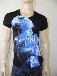 New Armani Exchange AX Mens Slim/Muscle Fit Sliced Eagle V Neck Tee 