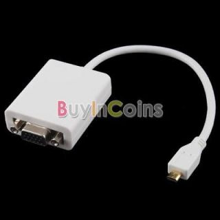   to VGA Female Video Cable Converter Adapter 1080P PC Monitor Projector