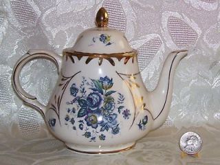 ARTHUR WOOD TEAPOT TEA POT BEAUTIFUL CHATSWORTH #3 ENGLAND BLUE FLORAL