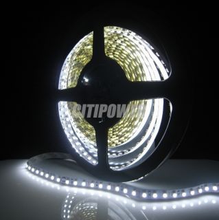  White Led Light Strip 5M SMD Flexible Strip Lamp 600 Led 12V Auto Car
