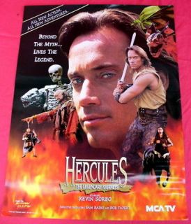 HERCULES Very RARE 1995 TV Studio Promotional Poster  Kevin 