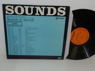 Sound Effects Library Vol.1 Sounds Of Aircraft LP Off Beat Records 