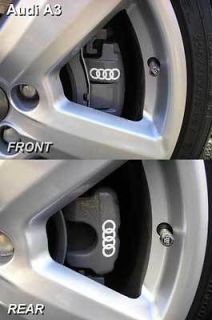 Brake decal stickers to fit Audi Quattro Brake Caliper Rings only A3 +