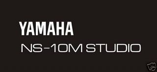 YAMAHA NS 10M STUDIO   EXACT REPLICA GRAPHICS   NS10