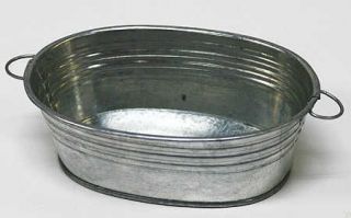 Galvanized Oval Wash Tubs   6 Tubs   Weddings   Baby Showers   Candles 
