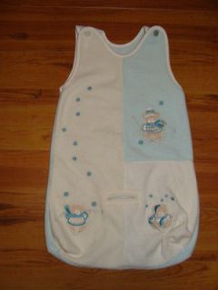   Teddy Bears Teal Boy/ Girl 3   6 month Baby / Infant Car Seat Bunting