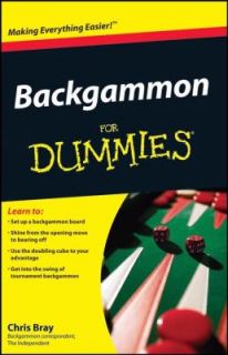 Backgammon for Dummies by Chris Bray 2008, Paperback