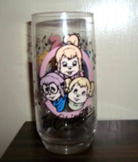 Vintage 1985 The Chipettes Glass By Karman/Ross Productions