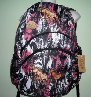HORSE Backpack~Billa​bong~Running HORSES~Laptop Compartment~NW​T 