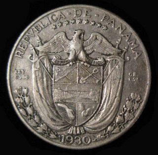 1930 PANAMA 1/4 BALBOA   NICE CIRCULATED   KM11.1