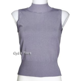 Tommy Bahama Silk Blend Shell Sleeveless Sweater Top S Small Lilac 