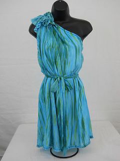 NWT $198 Max Studio green blue mermaid toga dress sz small & medium 