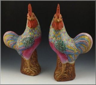 Antiques  Asian Antiques  China  Statues  Roosters