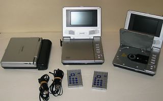 Axion Portable 4.2 LCD Monitor & DVD Players +2 Remotes+Car Chargers 