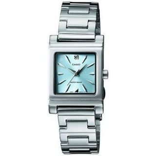 Casio LTP 1237 Womens Stainless Steel Watch with Navy Blue Dial