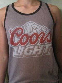 Coors Light Beer Mens Summer Beach Pool Party Tank Top Muscle Tshirt 