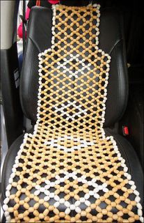   Beaded Car Chair Seat Roller Massage Mat Pad Cover Wood Universal