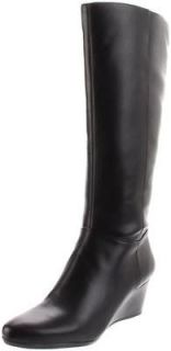 Bandolino B Flexible Womens Doretta Knee High Wedge Boots Black