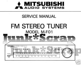 Mitsubishi M   F01 FM Stereo Tuner Service Manual
