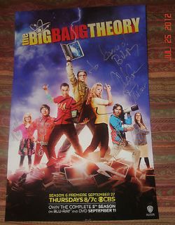 THE BIG BANG THEORY* 2012 Comic Con SDCC Cast Signed Auto Poster