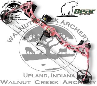 Bear Archery Apprentice RTH PINK Compound Bow Package Left Hand 15 27 
