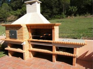 Charcoal Wood Grill Barbecue includes a Wood fired Pizza OVEN   From 