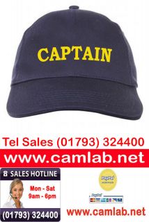 Captain baseball hat cap ideal fancy dress up costume
