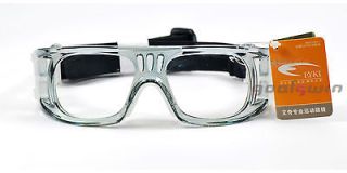 Black Eyewear for basketball sport goggles glasses Adult hard frame 