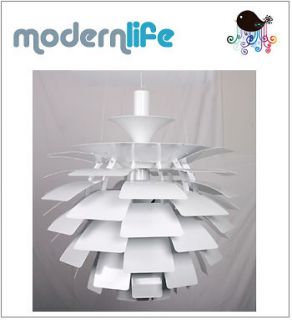 modern white artichoke style lamp 24 spudnik retro ceiling lighting 