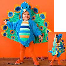 NEW Adorable Plush Babystyle Peacock Costume Baby Size 6 9 12 Months