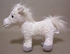 White Plush Pony Horse Pucci Pups & Friends Battat Stuffed Animal Toy
