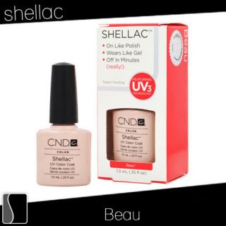 CND Shellac BEAU Gel UV Nail Polish 0.25 oz Manicure Soak Off Pedicure 