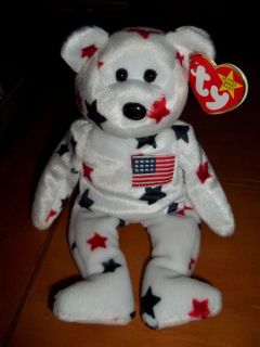 Glory the USA Bear TY Beanie Baby. COMBINE SHIPPING