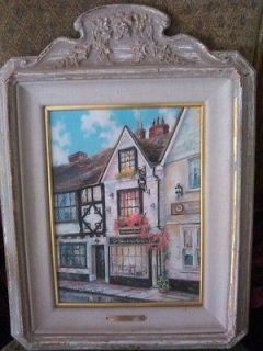 Marty Bell Limited Edition Print on Canvas Swan Cottage Tearoom Rye 