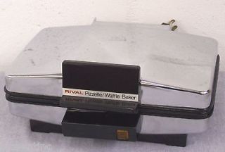   Rival PIZZELLE Holiday Cookie Maker Baker Waffle Iron 1000 Watts USA