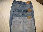 LOT WORK JEANS 2 LEE 1 RIDER MENS TAG SZ 34/32 ACTUAL 32/30 DISTRESSED 