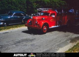 1938 Diamond T Fire Truck Photo Lincoln MA 1956 Parade