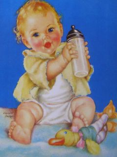 Charlotte Becker 11 X 14 print, Baby with Bottle