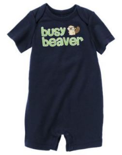 GYMBOREE SMART LITTLE GUY Busy Beaver ONE PIECE 3 6 12 NWT