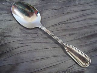 ROBERTS & BELK 18/10 STAINLESS FIDDLE PATTERN PLACE/OVAL SOUP SPOON 